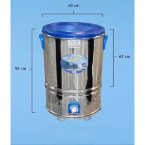 پتوشویی تمام استیل دو تسمه پاکیزان با دو شیلنگ آبکشی کد 32